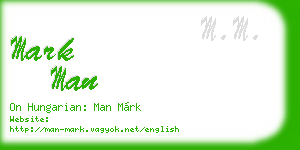mark man business card